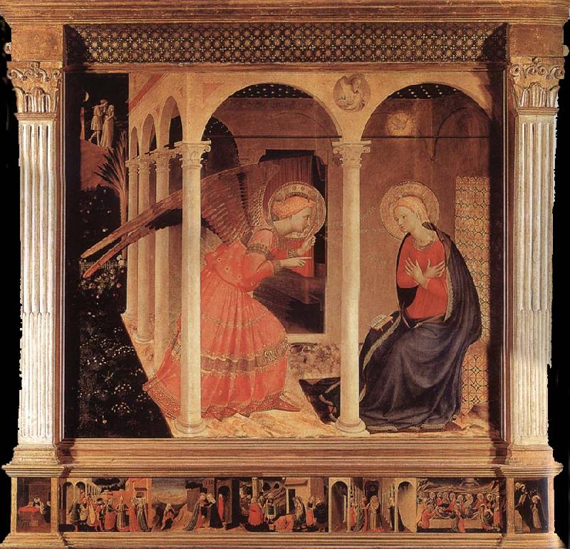 Fra Angelico The Verkundigung France oil painting art